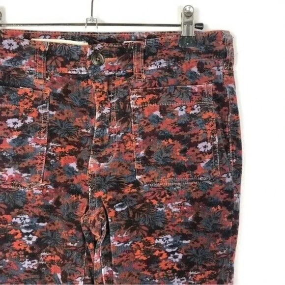 Anthropologie Pilcro High Rise Floral Corduroy Skinny Jeans 27 - Picture 4 of 5